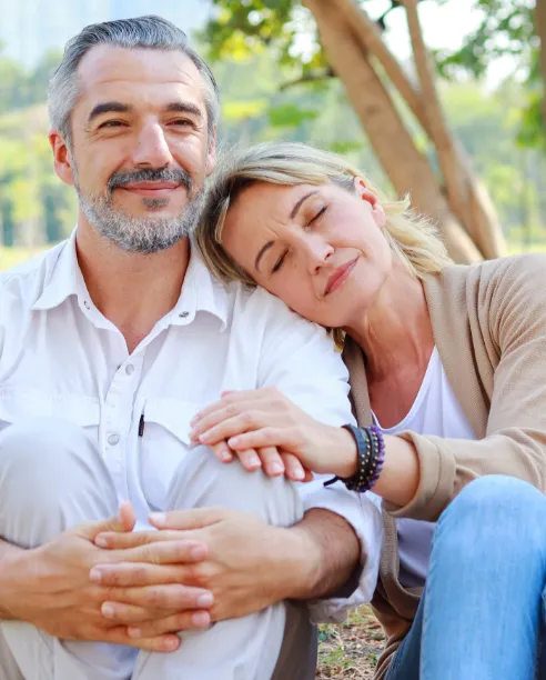 Retired couple enjoying their life in retirement